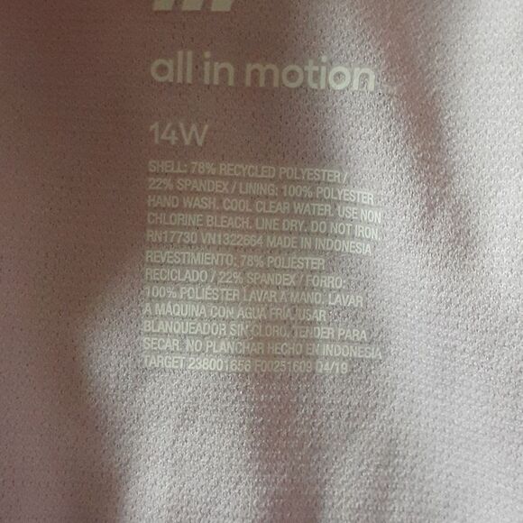 NWOT All in Motion Sports Bikini Bottom 14W - Picture 3 of 5